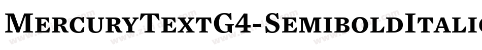 MercuryTextG4-SemiboldItalic字体转换