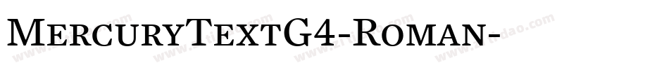 MercuryTextG4-Roman字体转换