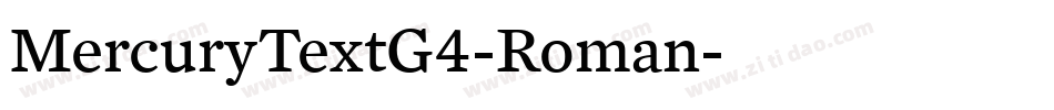 MercuryTextG4-Roman字体转换