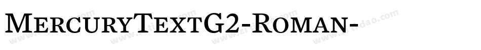 MercuryTextG2-Roman字体转换
