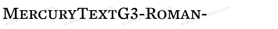MercuryTextG3-Roman字体转换