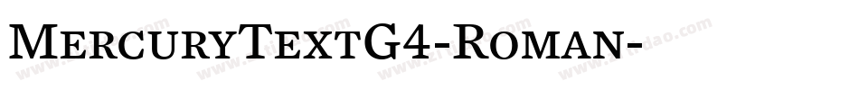 MercuryTextG4-Roman字体转换