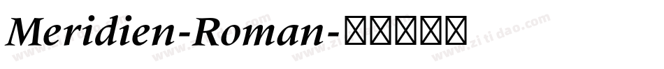 Meridien-Roman字体转换