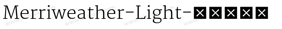 Merriweather-Light字体转换