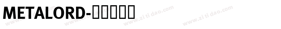 METALORD字体转换