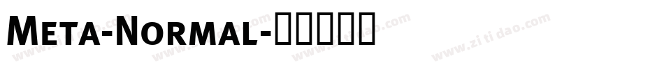 Meta-Normal字体转换