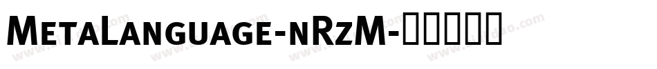 MetaLanguage-nRzM字体转换
