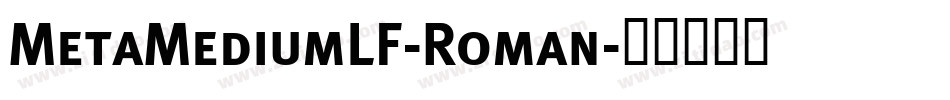 MetaMediumLF-Roman字体转换