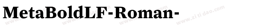 MetaBoldLF-Roman字体转换