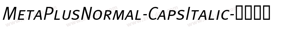 MetaPlusNormal-CapsItalic字体转换
