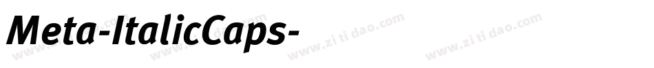 Meta-ItalicCaps字体转换