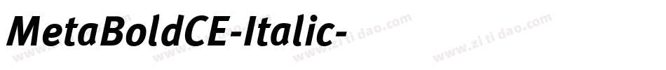 MetaBoldCE-Italic字体转换