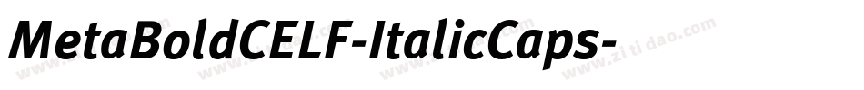 MetaBoldCELF-ItalicCaps字体转换
