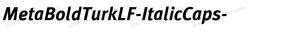 MetaBoldTurkLF-ItalicCaps字体转换