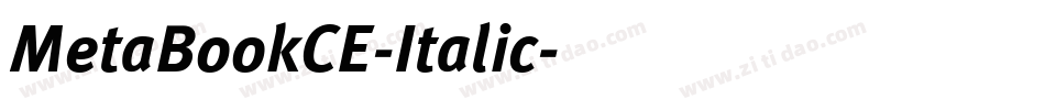 MetaBookCE-Italic字体转换