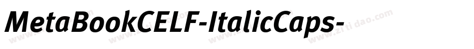 MetaBookCELF-ItalicCaps字体转换