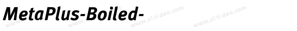 MetaPlus-Boiled字体转换
