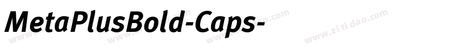 MetaPlusBold-Caps字体转换
