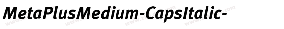 MetaPlusMedium-CapsItalic字体转换