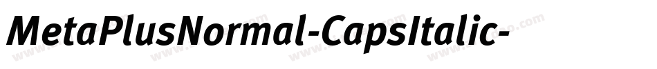 MetaPlusNormal-CapsItalic字体转换