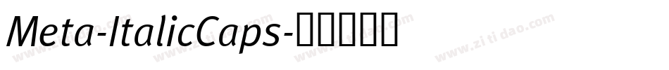 Meta-ItalicCaps字体转换