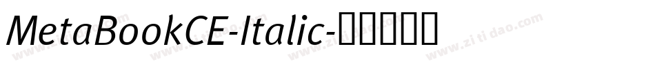 MetaBookCE-Italic字体转换