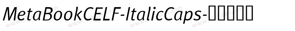 MetaBookCELF-ItalicCaps字体转换