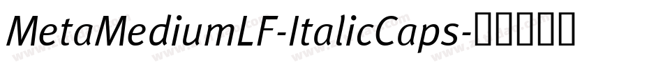 MetaMediumLF-ItalicCaps字体转换