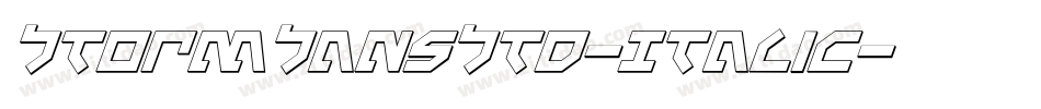 StormSansStd-Italic字体转换