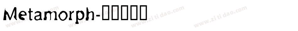 Metamorph字体转换