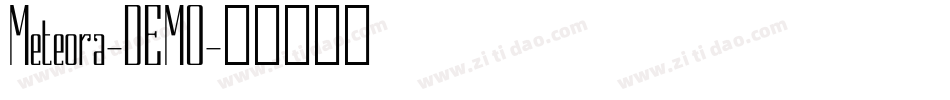 Meteora-DEMO字体转换