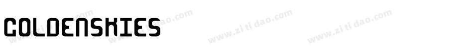 GoldenSkies字体转换