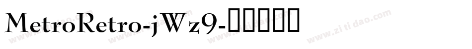 MetroRetro-jWz9字体转换