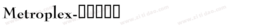 Metroplex字体转换
