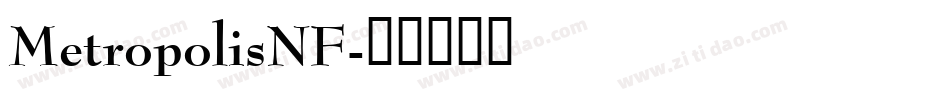MetropolisNF字体转换