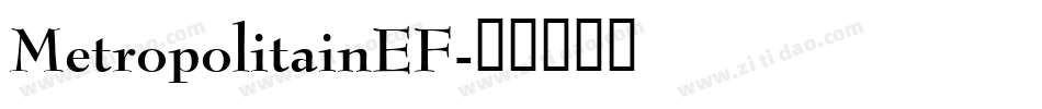 MetropolitainEF字体转换