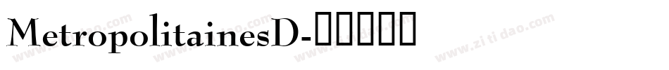 MetropolitainesD字体转换