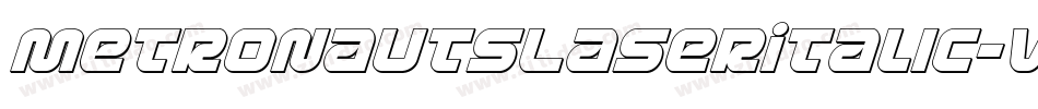 MetronautsLaserItalic-Vlvw字体转换