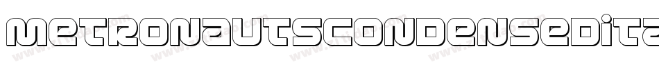 MetronautsCondensedItalic-EKVe字体转换