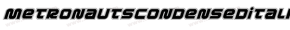 MetronautsCondensedItalic-EKVe字体转换