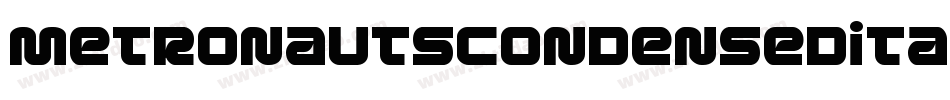 MetronautsCondensedItalic-EKVe字体转换