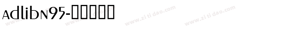adlibn95字体转换