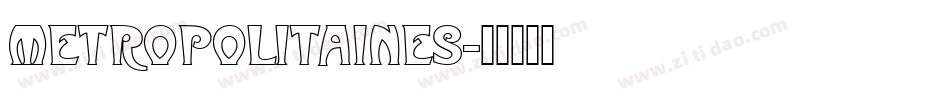 Metropolitaines字体转换