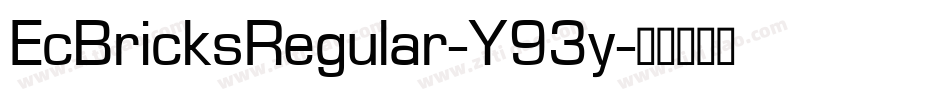 EcBricksRegular-Y93y字体转换