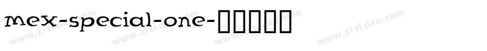 Mex-Special-One字体转换