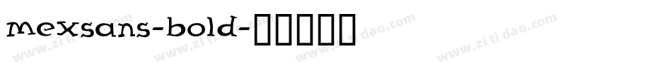 MexSans-Bold字体转换