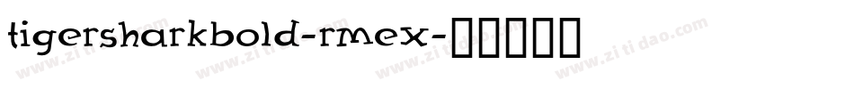 TigersharkBold-rMex字体转换