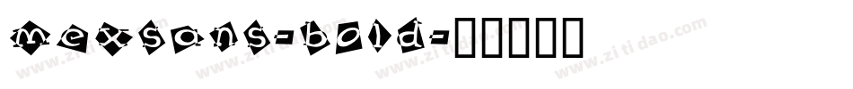 MexSans-Bold字体转换
