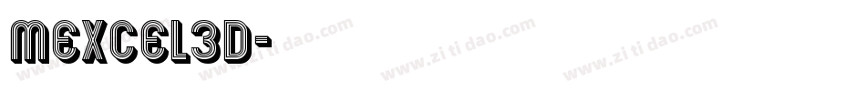 mexcel3D字体转换