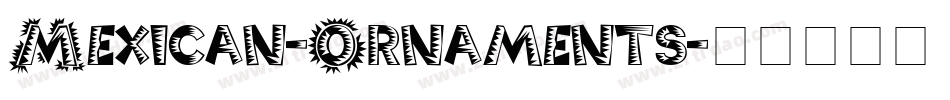 Mexican-Ornaments字体转换